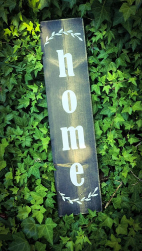 Farmhouse Welcome Greetings Sign - HOME Wooden Rustic Decor, Front Door Porch Entryway Vertical 2 Foot Welcome Sign - Asst Colors