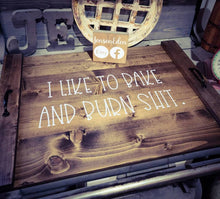 Load image into Gallery viewer, Farmhouse Stove Top Oven Cover Noodle Board, Stove Cover, Serving Tray, Sink Cover - Bake &amp; Burn Shit Farmhouse Decor
