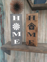 Load image into Gallery viewer, Farmhouse Home Sign Custom - Wooden Farmhouse Rustic Decor, Front Door Porch Entryway Welcome Sign - Asst Colors, Gather
