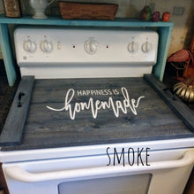 Load image into Gallery viewer, Farmhouse Stove Top Oven Cover Noodle Board, Stove Cover, Serving Tray, Sink Cover - Happiness Is Homemade Farmhouse Decor, Asst Colors
