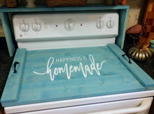 Load image into Gallery viewer, Farmhouse Stove Top Oven Cover Noodle Board, Stove Cover, Serving Tray, Sink Cover - Happiness Is Homemade Farmhouse Decor, Asst Colors
