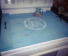 Load image into Gallery viewer, Farmhouse Stove Top Oven Cover Noodle Board, Stove Cover, Serving Tray, Sink Cover - Bless This Home Farmhouse Decor
