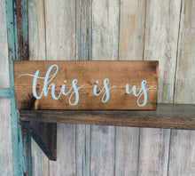 Load image into Gallery viewer, Farmhouse Sign Decor Custom - Wooden Farmhouse Rustic Decor, Asst Colors, Gather, Welcome, Thankful, Blessed
