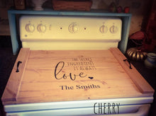 Load image into Gallery viewer, Farmhouse Stove Top Oven Cover Noodle Board, Stove Cover, Serving Tray, Sink Cover - Secret Ingredient Is Love Farmhouse Decor, Asst Colors
