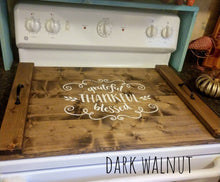 Load image into Gallery viewer, Farmhouse Stove Top Oven Cover Noodle Board, Stove Cover, Serving Tray, Sink Cover - Thankful Farmhouse Decor, Asst Colors
