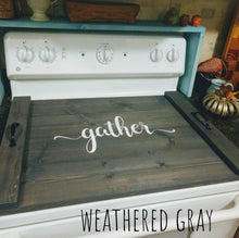 Load image into Gallery viewer, Farmhouse Stove Top Oven Cover Noodle Board, Stove Cover, Serving Tray, Sink Cover - Gather Farmhouse Decor, Asst Colors
