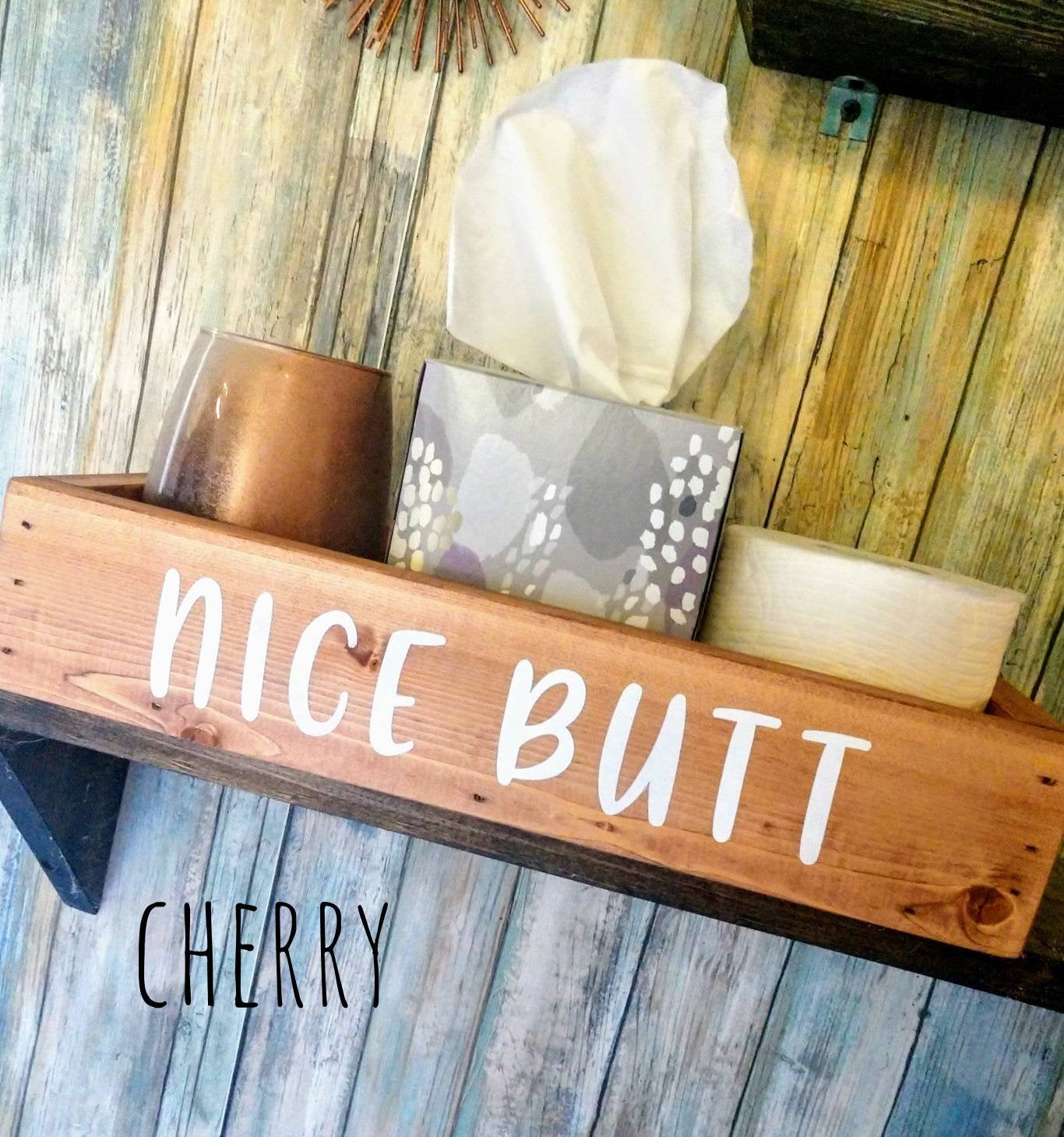 Rustic Farmhouse Scoop Toilet Paper Holder – Blueberry Lane Shop