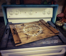 Load image into Gallery viewer, Farmhouse Stove Top Oven Cover Noodle Board, Stove Cover, Serving Tray, Sink Cover - On Lake Time Farmhouse Decor, Asst Colors
