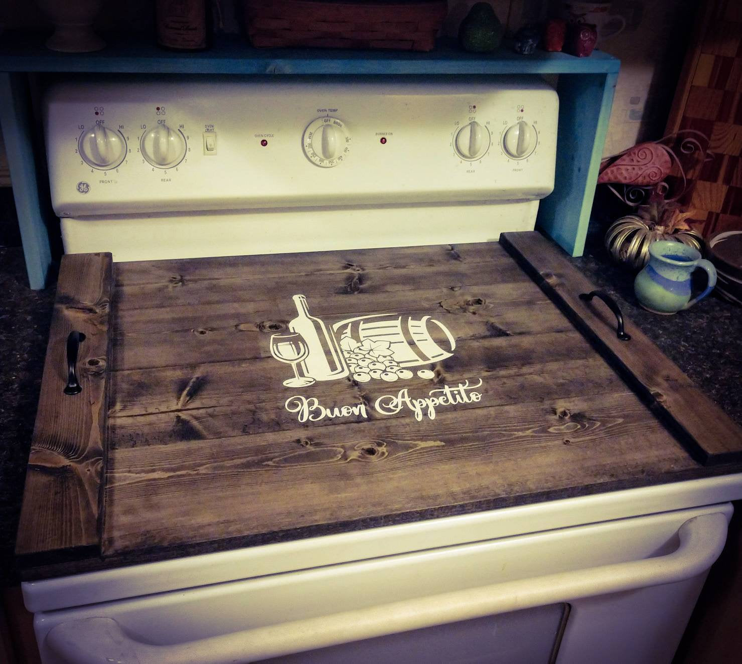 Noodle Board~ Stove Top Cover Farmhouse ~ Wooden ~ Stove Cover for