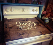 Load image into Gallery viewer, Farmhouse Stove Top Oven Cover Noodle Board, Stove Cover, Serving Tray, Sink Cover - Family Gathers Here Farmhouse Decor
