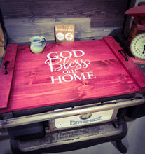 Load image into Gallery viewer, Farmhouse Stove Top Oven Cover Noodle Board, Stove Cover, Serving Tray, Sink Cover - God Bless Our Home Farmhouse Decor
