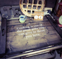 Load image into Gallery viewer, Farmhouse Stove Top Oven Cover Noodle Board, Stove Cover, Serving Tray, Sink Cover - Cooking Quote Farmhouse Decor, Asst Colors
