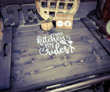 Load image into Gallery viewer, Farmhouse My Kitchen My Rules Stove Top Oven Cover Noodle Board, Stove Cover, Serving Tray, Sink Cover - Farmhouse Decor
