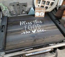 Load image into Gallery viewer, Farmhouse Stove Top Oven Cover Noodle Board, Stove Cover, Serving Tray, Sink Cover - Bless The Food Farmhouse Decor
