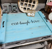 Load image into Gallery viewer, Farmhouse Stove Top Oven Cover Noodle Board, Stove Cover, Serving Tray, Sink Cover - Eat Laugh Love Farmhouse Decor, Asst Colors
